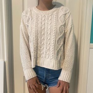 White Garage Knit Sweater